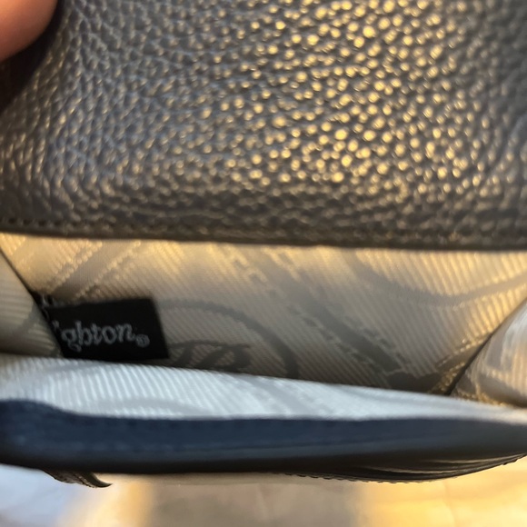 Brighton Navy Leather Crossbody Bag - Picture 4 of 5